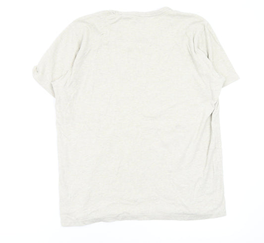 NEXT Mens Beige    T-Shirt Size L