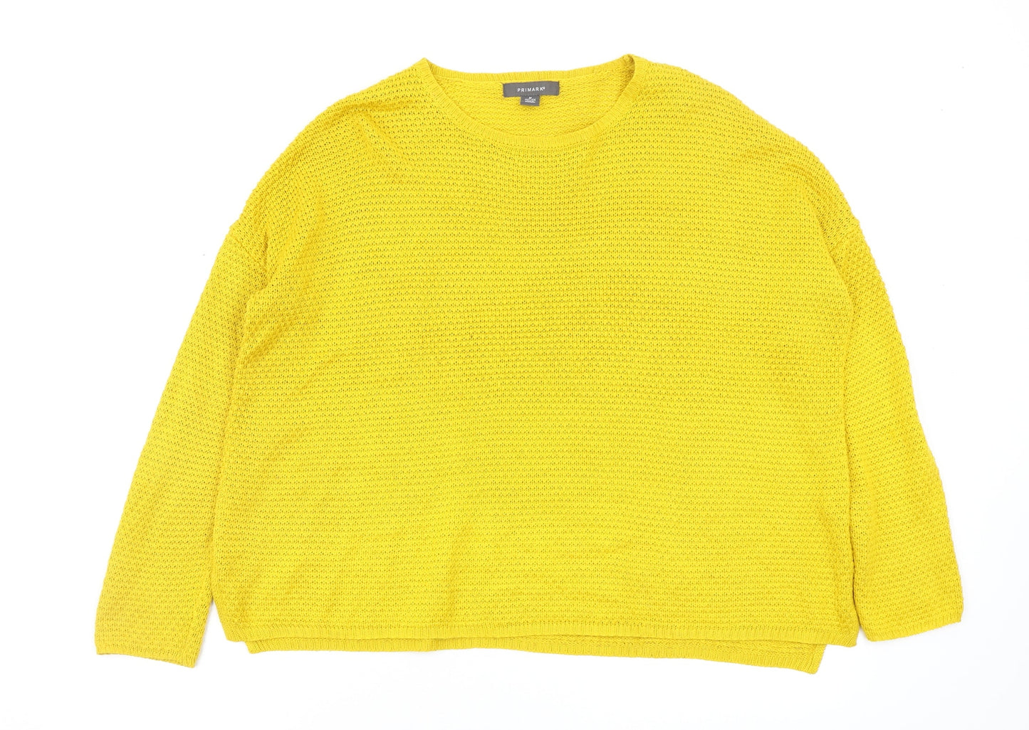Primark Womens Yellow   Pullover Jumper Size 10