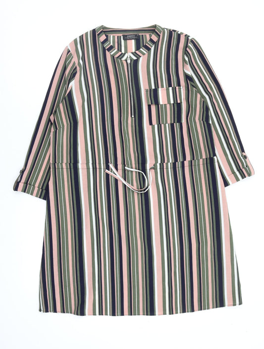 Papaya Womens Multicoloured Striped  Fit & Flare  Size 12
