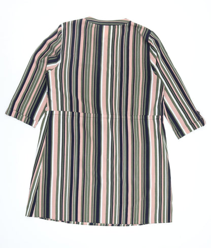 Papaya Womens Multicoloured Striped  Fit & Flare  Size 12