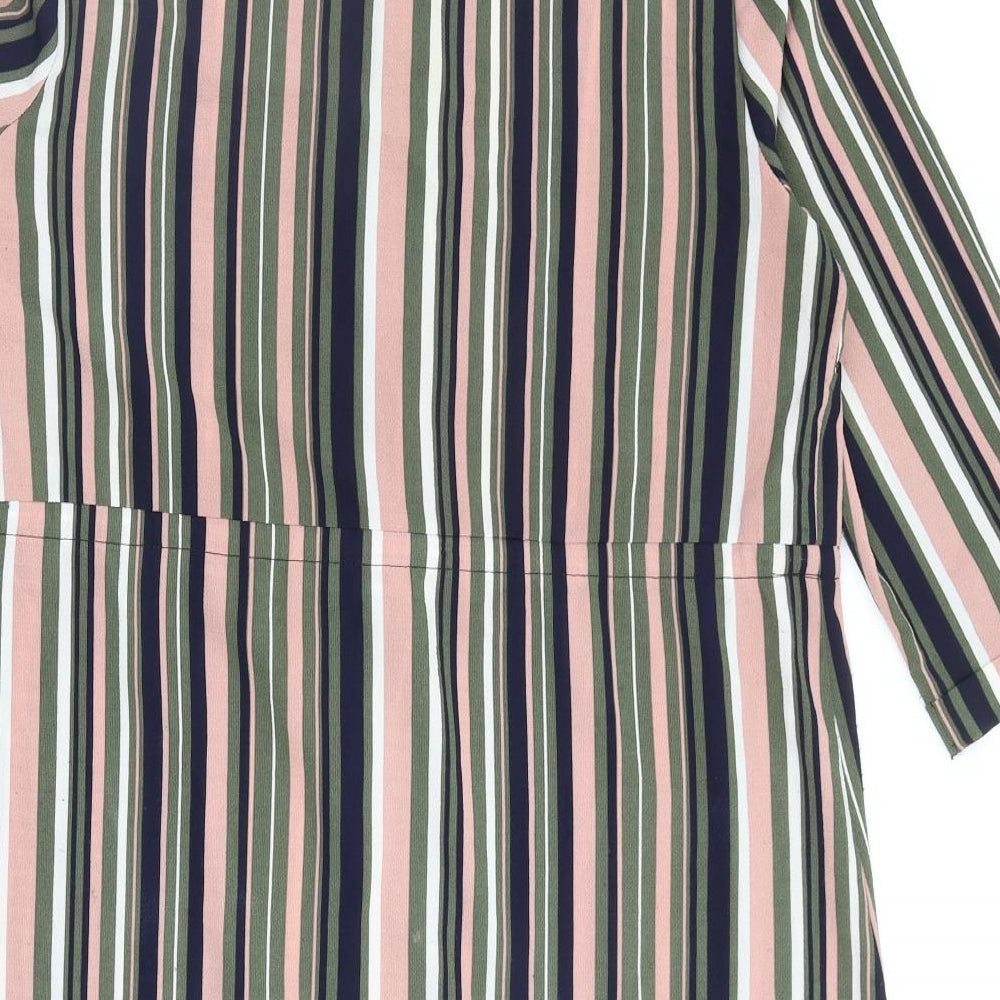 Papaya Womens Multicoloured Striped  Fit & Flare  Size 12