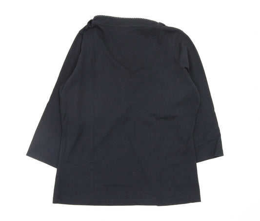 Per Una Womens Black   Basic T-Shirt Size 14