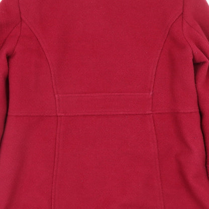 Classic Womens Red   Overcoat Coat Size 10