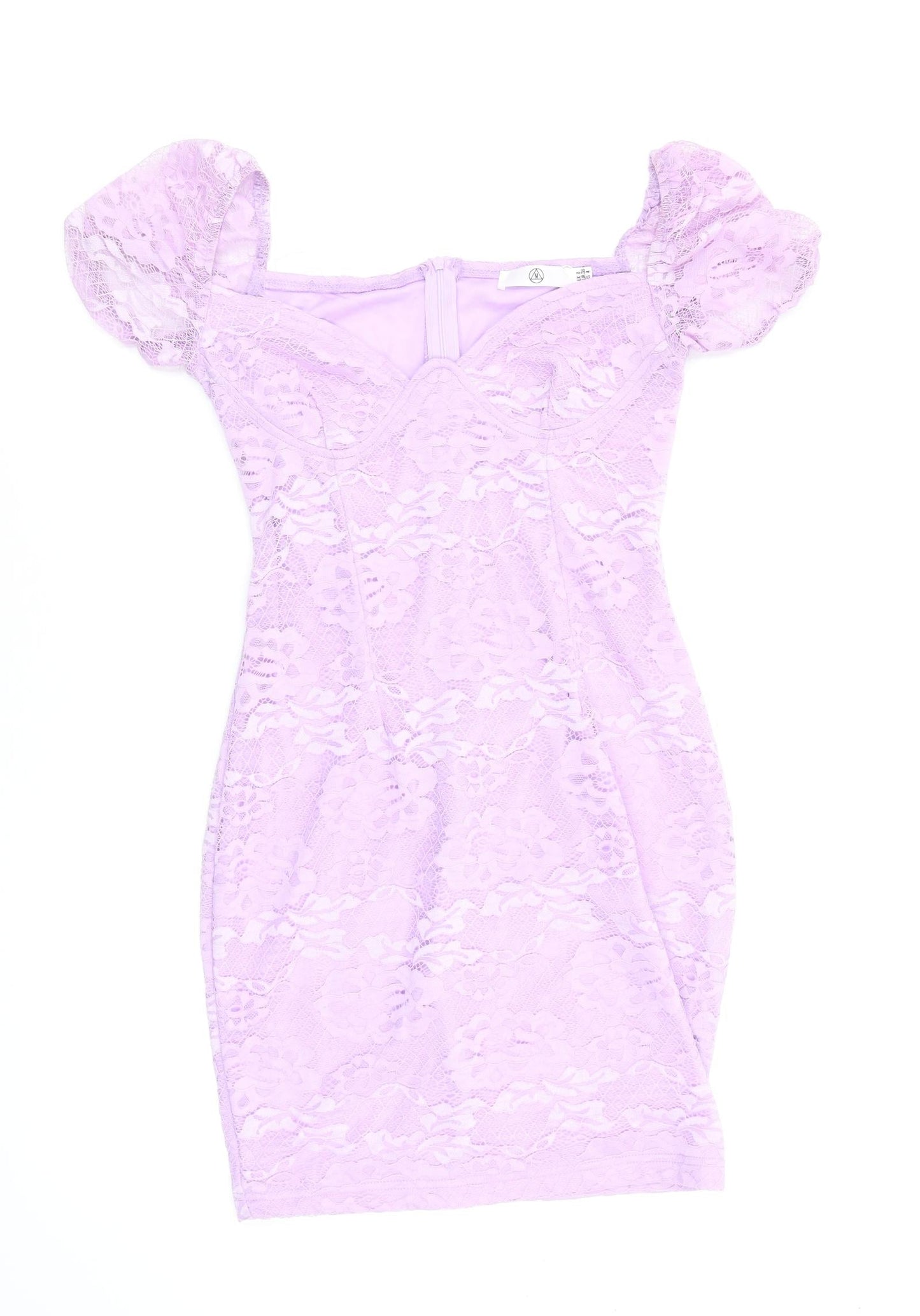 Missguided Womens Purple Floral  Bodycon  Size 8