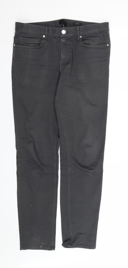 H&M Mens Grey   Trousers  Size 30 L27 in