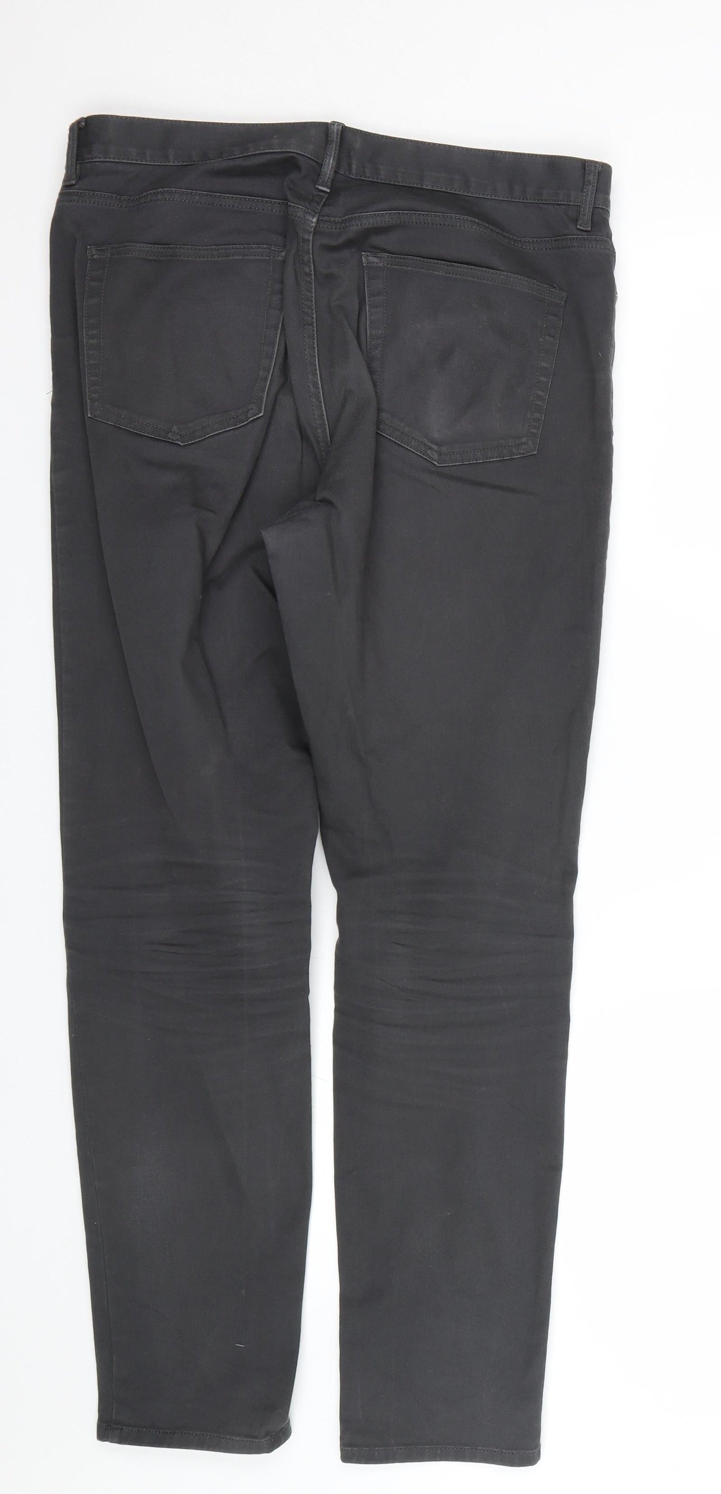 H&M Mens Grey   Trousers  Size 30 L27 in