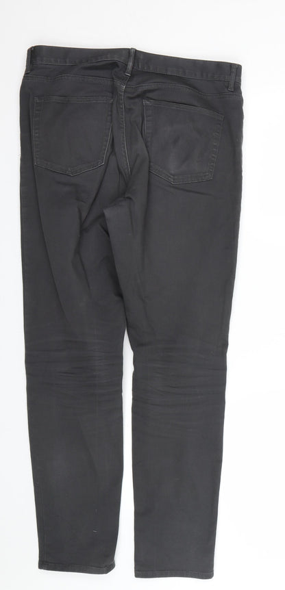 H&M Mens Grey   Trousers  Size 30 L27 in