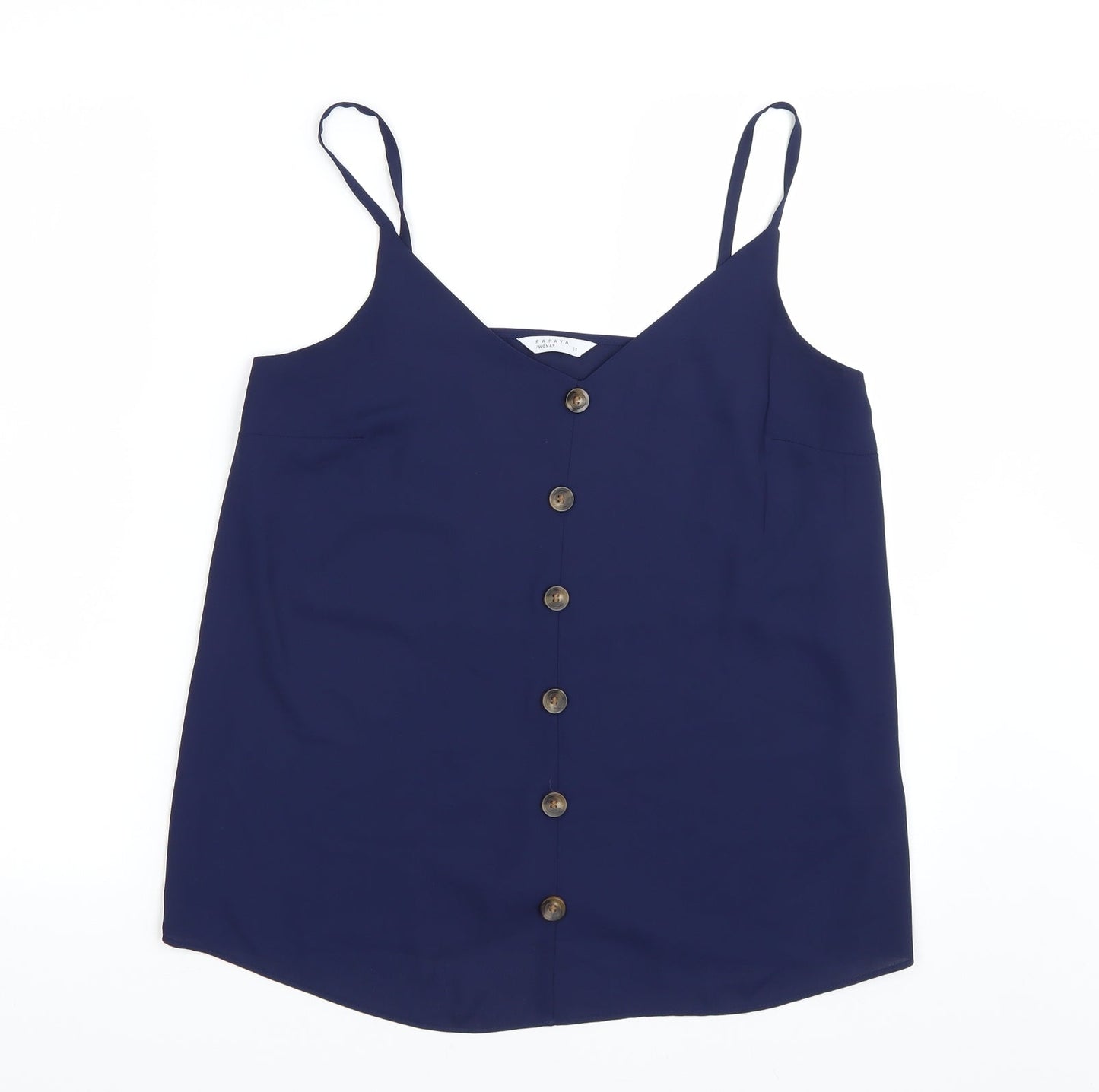 Papaya Womens Blue   Basic Tank Size 10