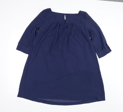 H&M Womens Blue   Shirt Dress  Size 10