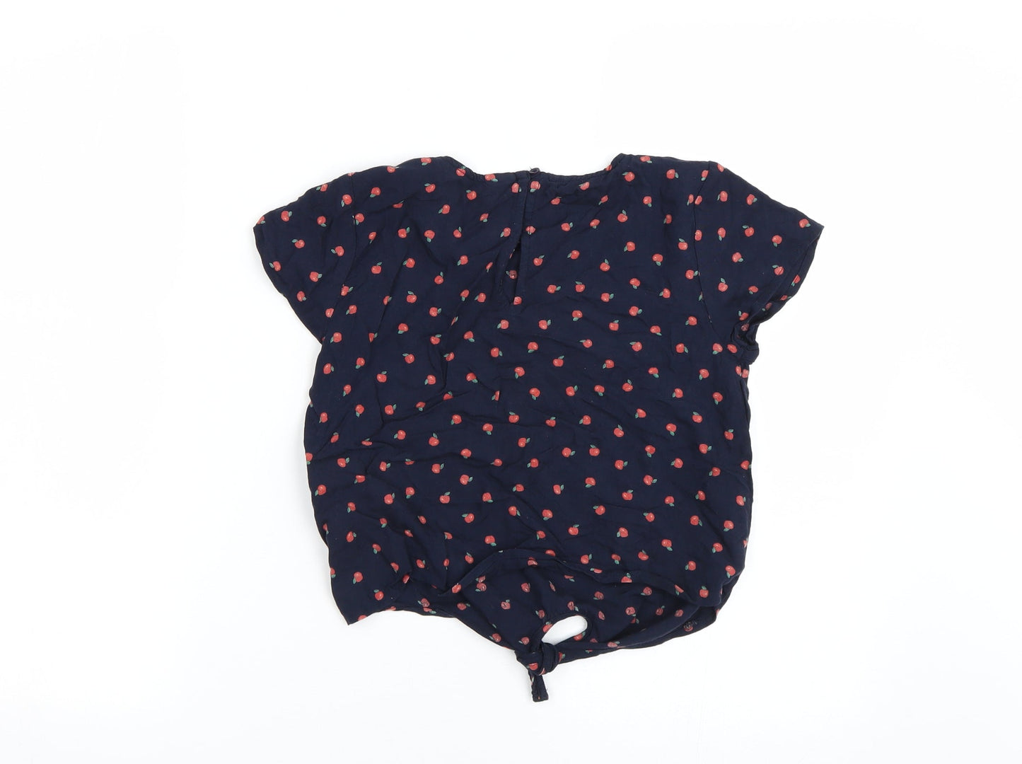 NEXT Girls Blue Polka Dot  Basic T-Shirt Size 9 Years  - Apples