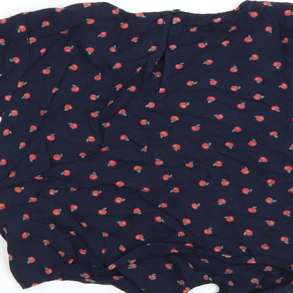 NEXT Girls Blue Polka Dot  Basic T-Shirt Size 9 Years  - Apples