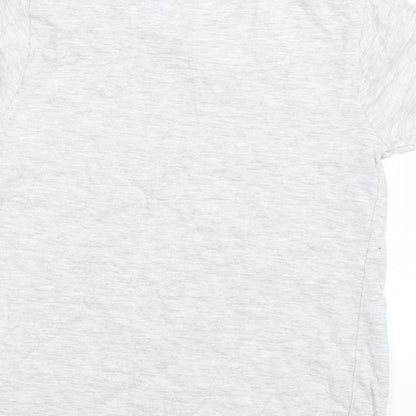 Brand and care label for George girls’ grey basic t-shirt, size 8-9, years - nyc