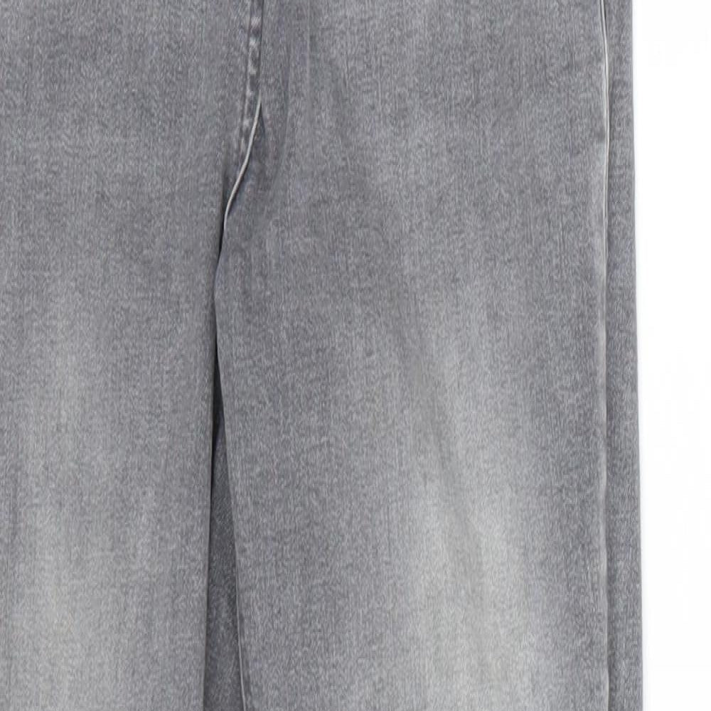 Womens UK Size 10 Papaya Regular Fit Skinny Grey Jeans