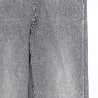 Womens UK Size 10 Papaya Regular Fit Skinny Grey Jeans