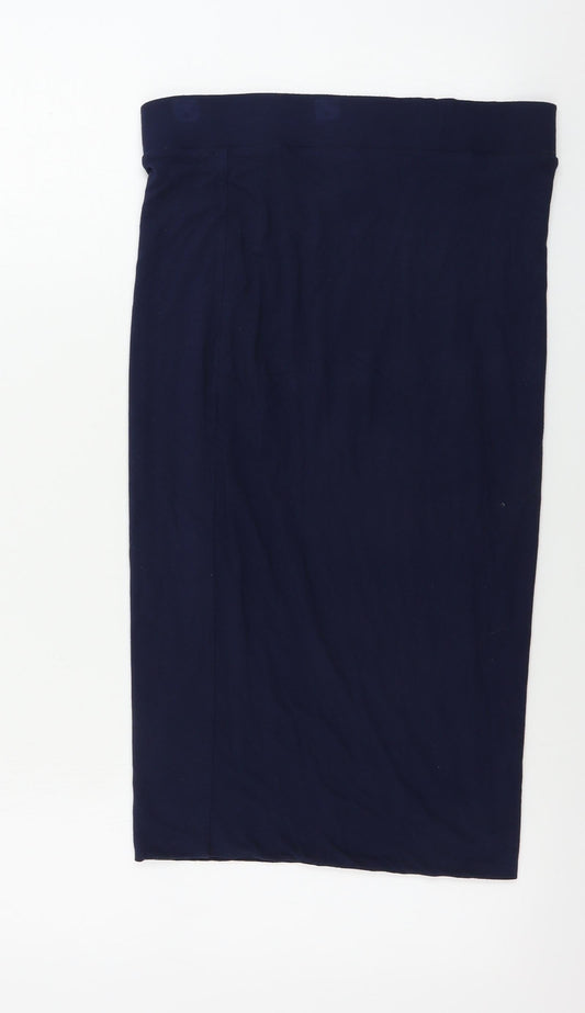 Marks and Spencer  Womens Blue   Bandage Skirt Size 8