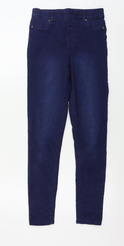 F&F  Womens Blue   Jegging Trousers Size 8 L26 in