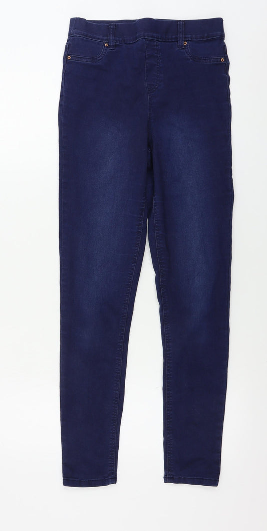 F&F  Womens Blue   Jegging Trousers Size 8 L26 in