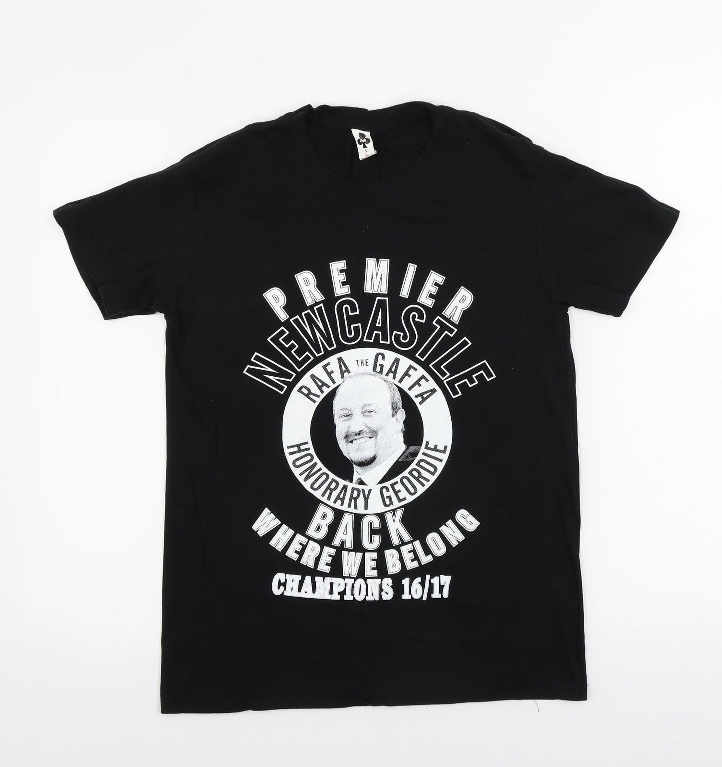 Mens UK Size S club Black  T-Shirt