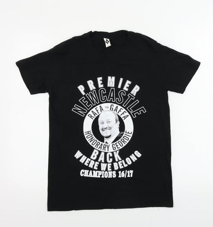 Mens UK Size S club Black  T-Shirt