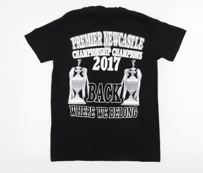 Mens UK Size S club Black  T-Shirt