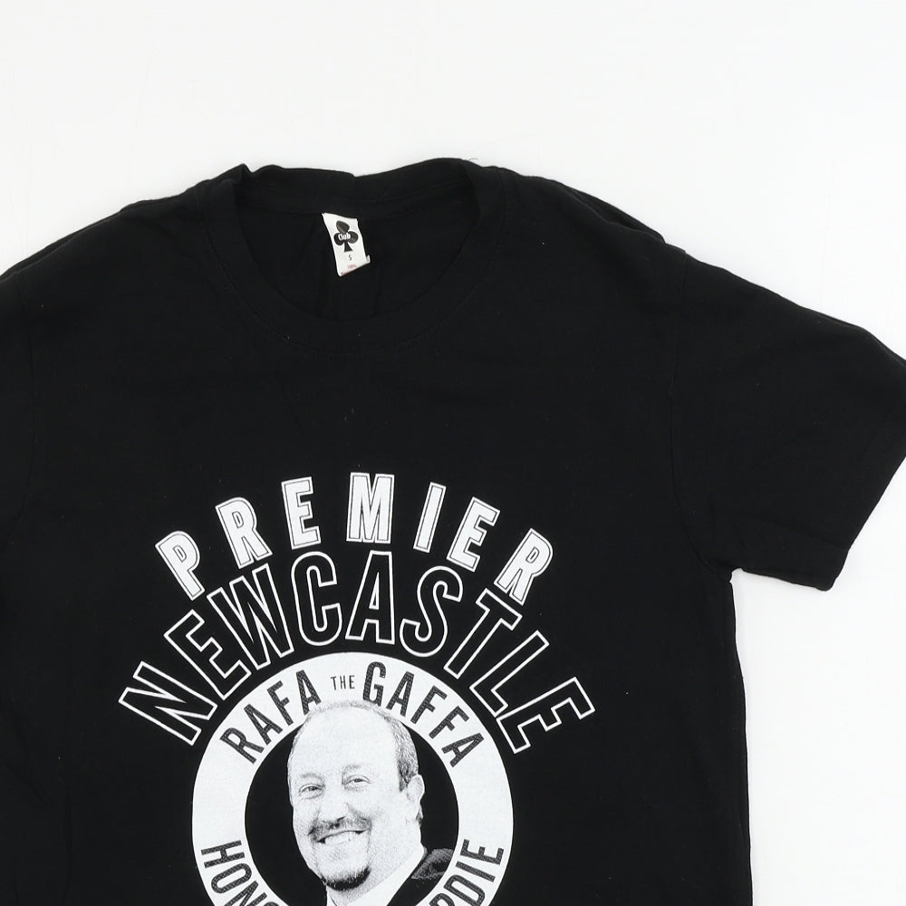 Mens UK Size S club Black  T-Shirt