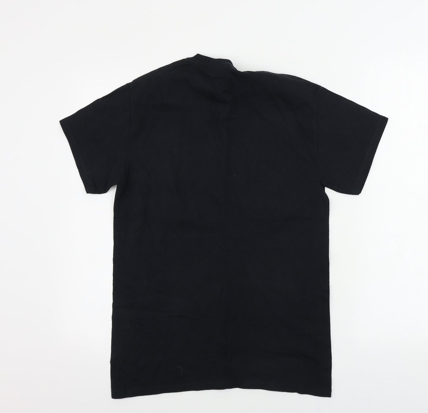 Womens UK Size S Gildan Black Basic T-Shirt