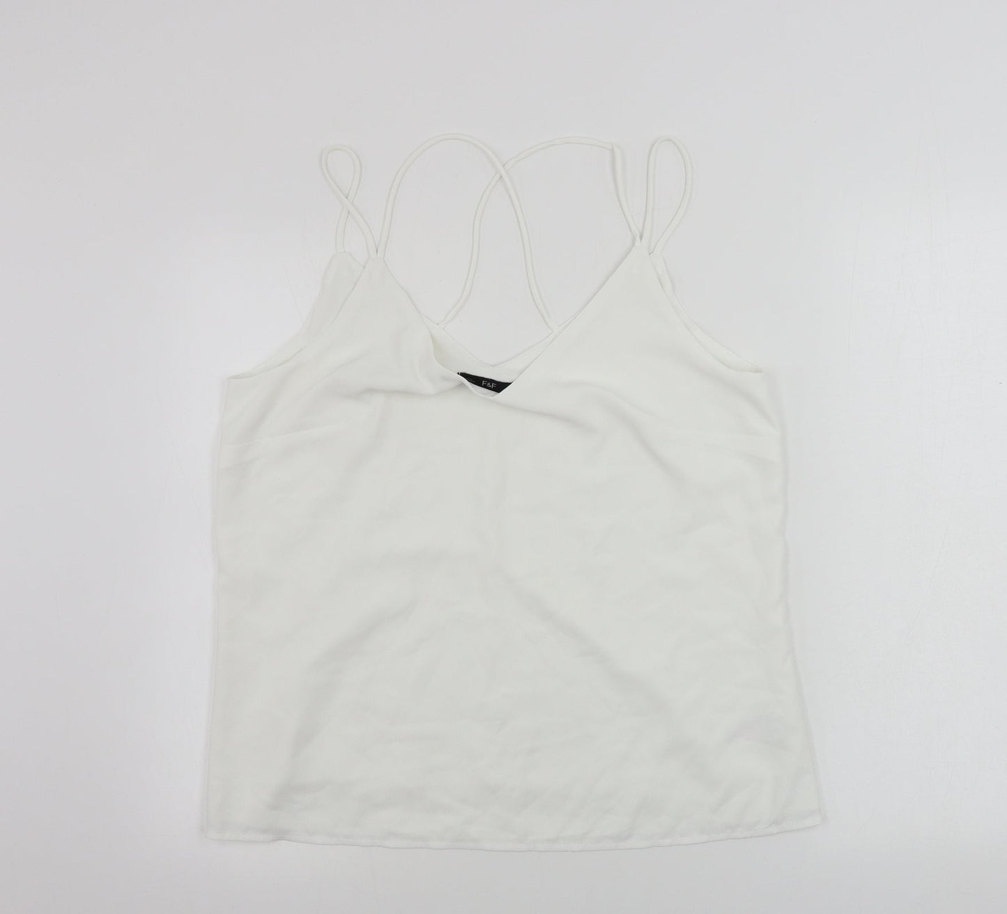 F&F  Womens White   Basic Blouse Size 14