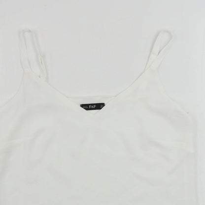 F&F  Womens White   Basic Blouse Size 12