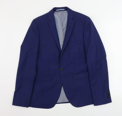 Mens UK Size 38 Burton Regular Blue Suit Jacket