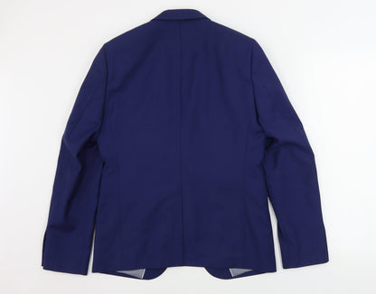 Mens UK Size 38 Burton Regular Blue Suit Jacket