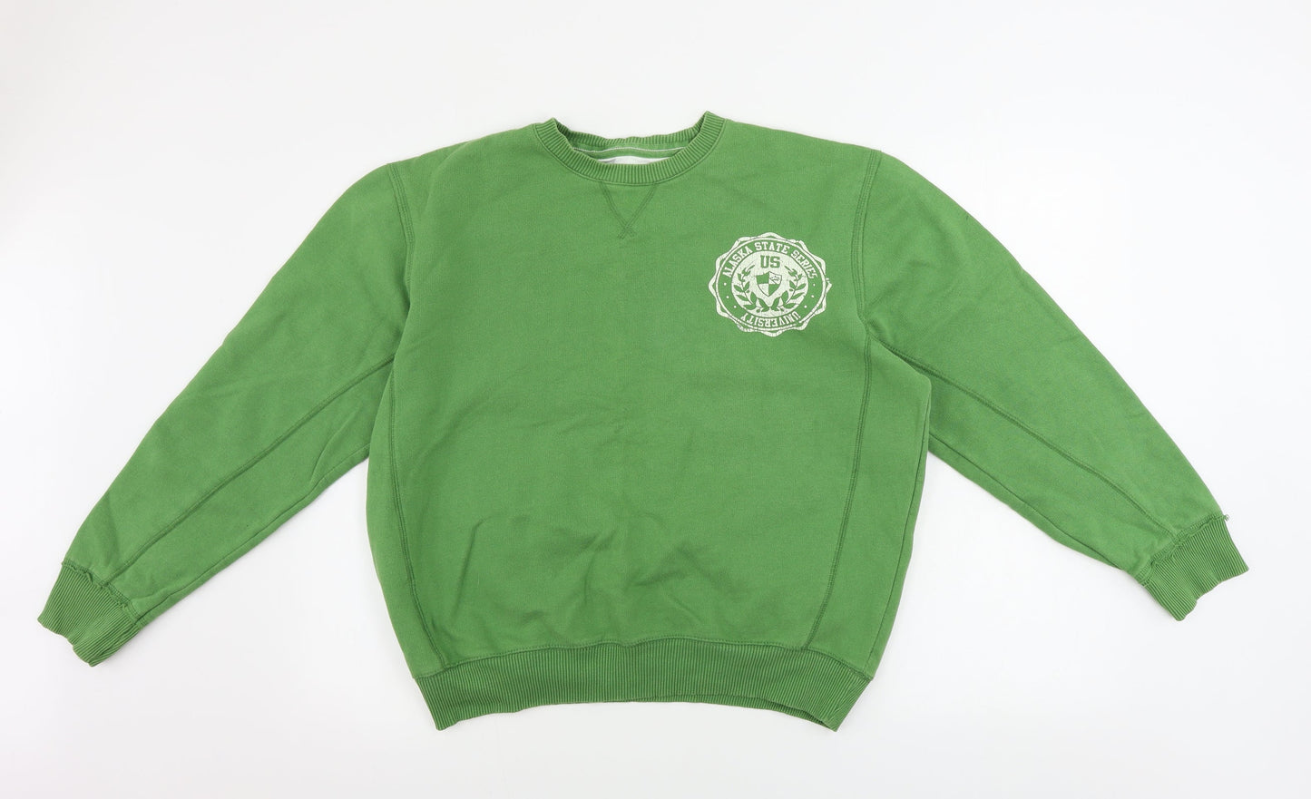 Womens UK Size L Easy Green Pullover Jumper