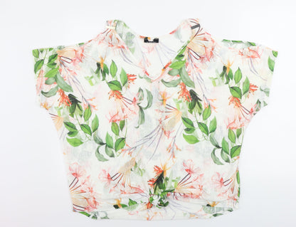 Womens UK Size 14 Preworn White Basic Blouse