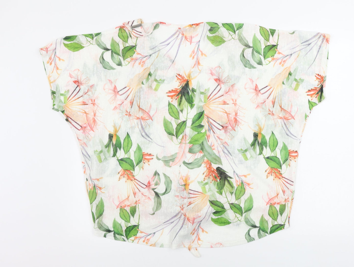 Womens UK Size 14 Preworn White Basic Blouse