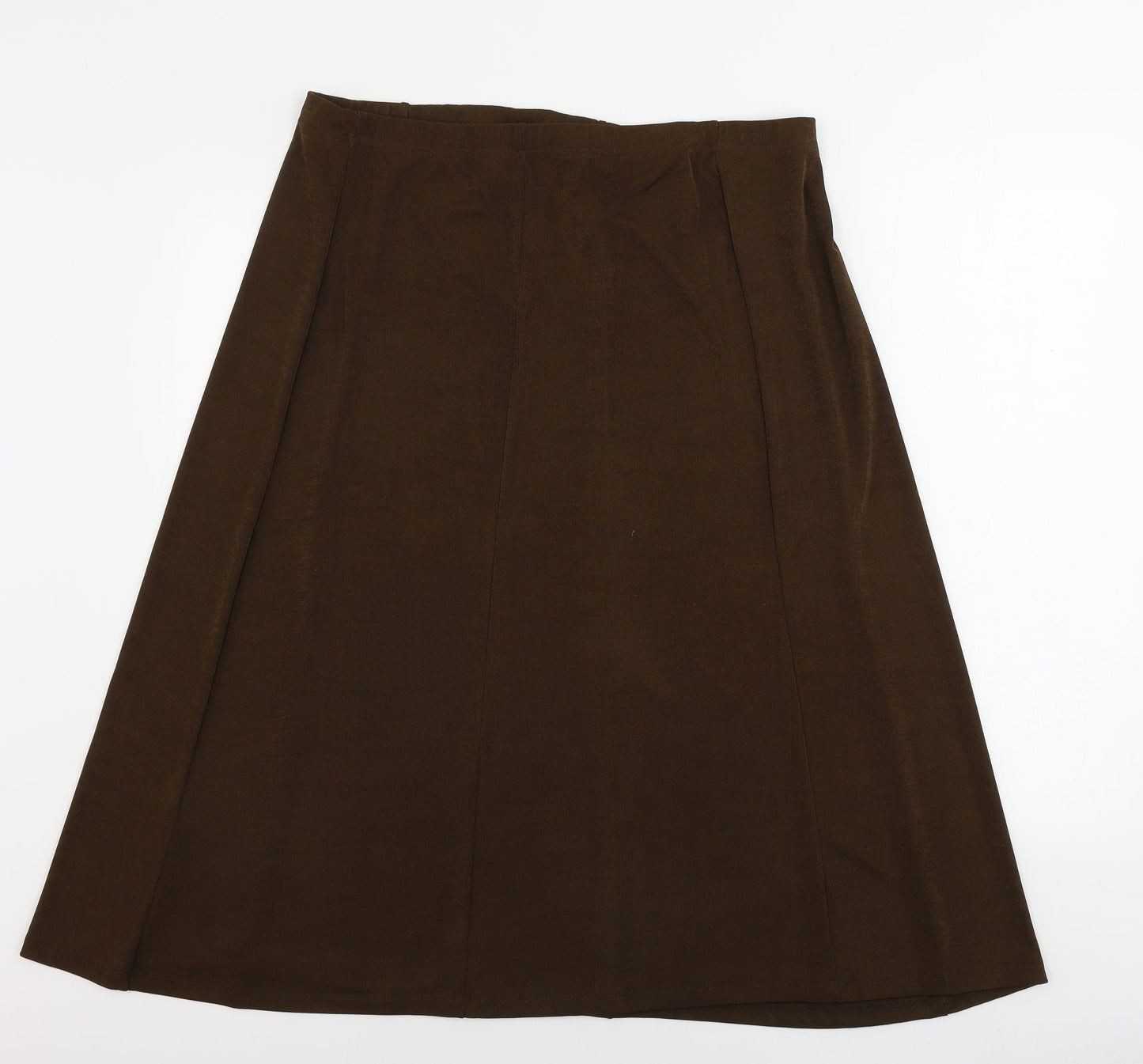 Damart Womens Brown   A-Line Skirt Size L