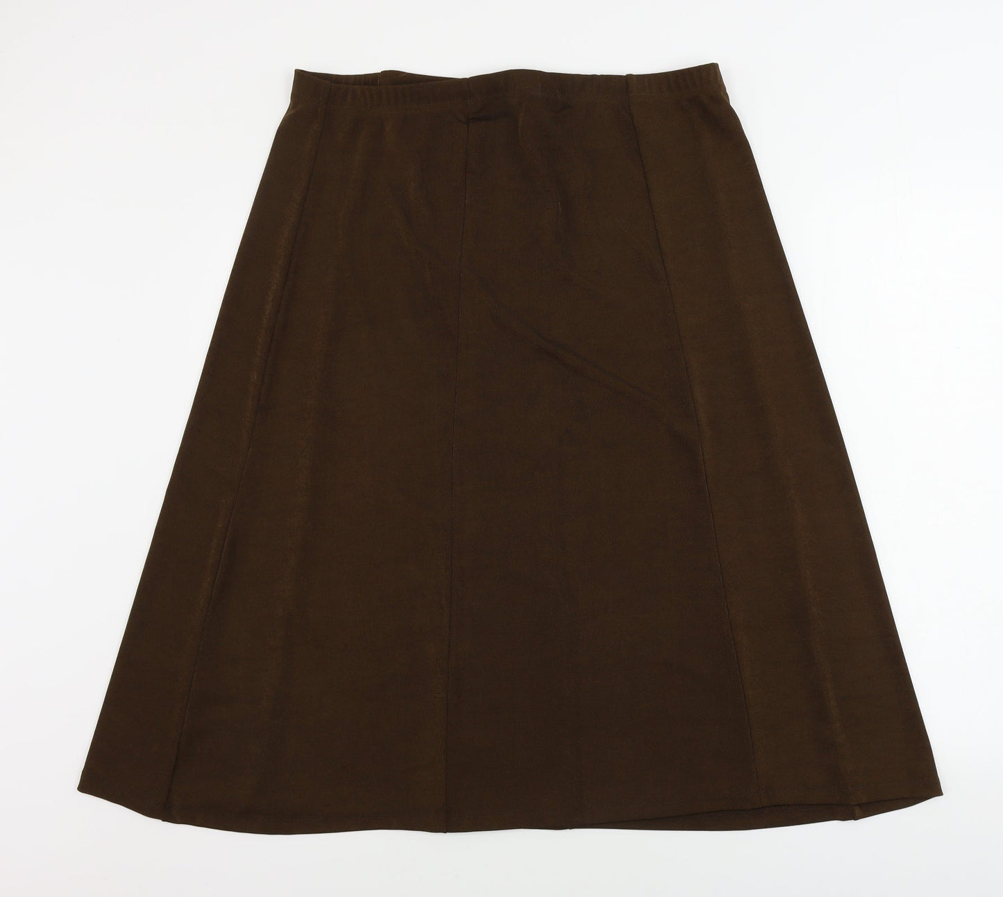 Damart Womens Brown   A-Line Skirt Size L