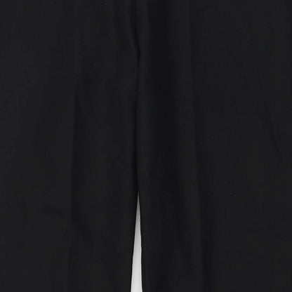 Womens UK Size 20 Preworn Regular Fit  Black Trousers