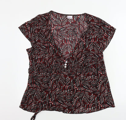 Womens UK Size L Damart Black Basic T-Shirt