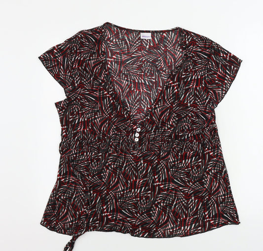 Womens UK Size L Damart Black Basic T-Shirt