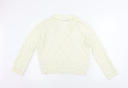 Womens UK Size 12 NEXT Ivory Pullover Jumper