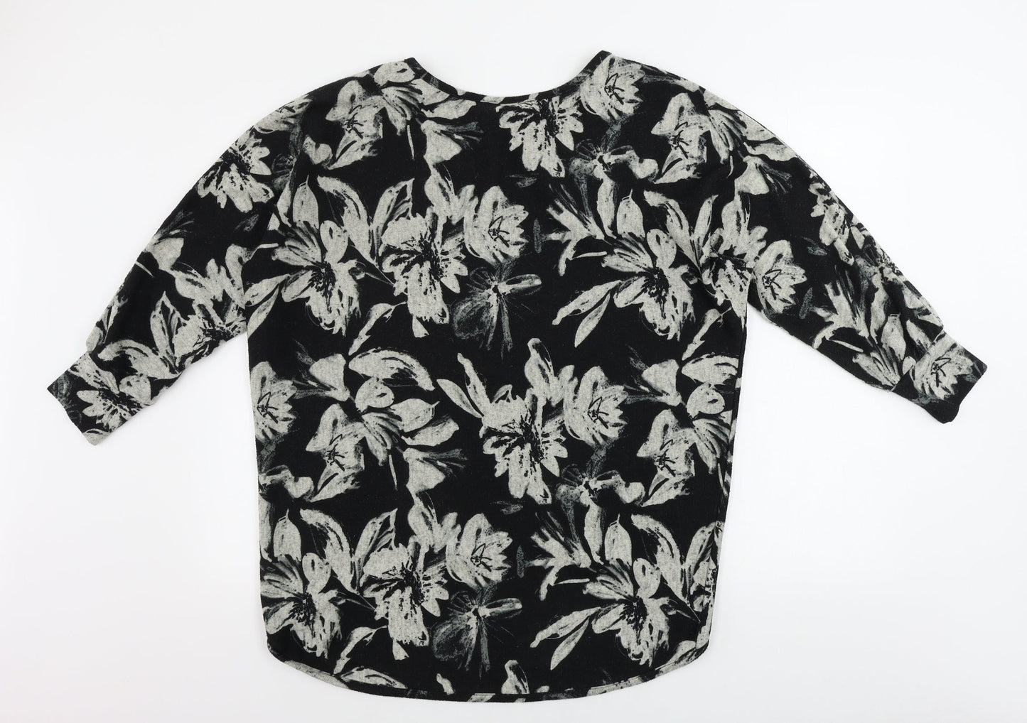 Womens UK Size 10 Roman Black Pullover Jumper