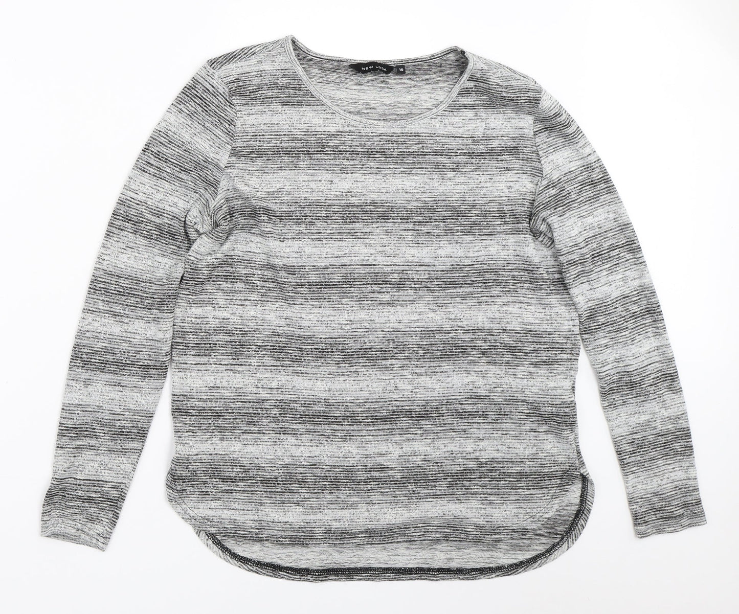 Womens UK Size 10 New Look Grey Pullover Jumper