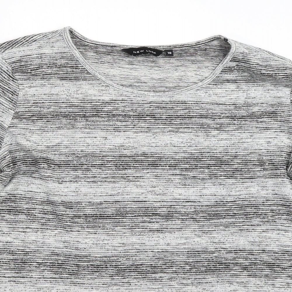 Womens UK Size 10 New Look Grey Pullover Jumper