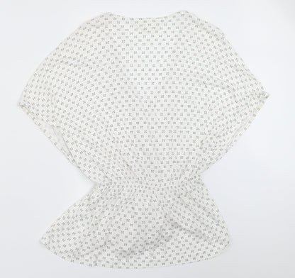 Womens UK Size S H&M White Basic Blouse