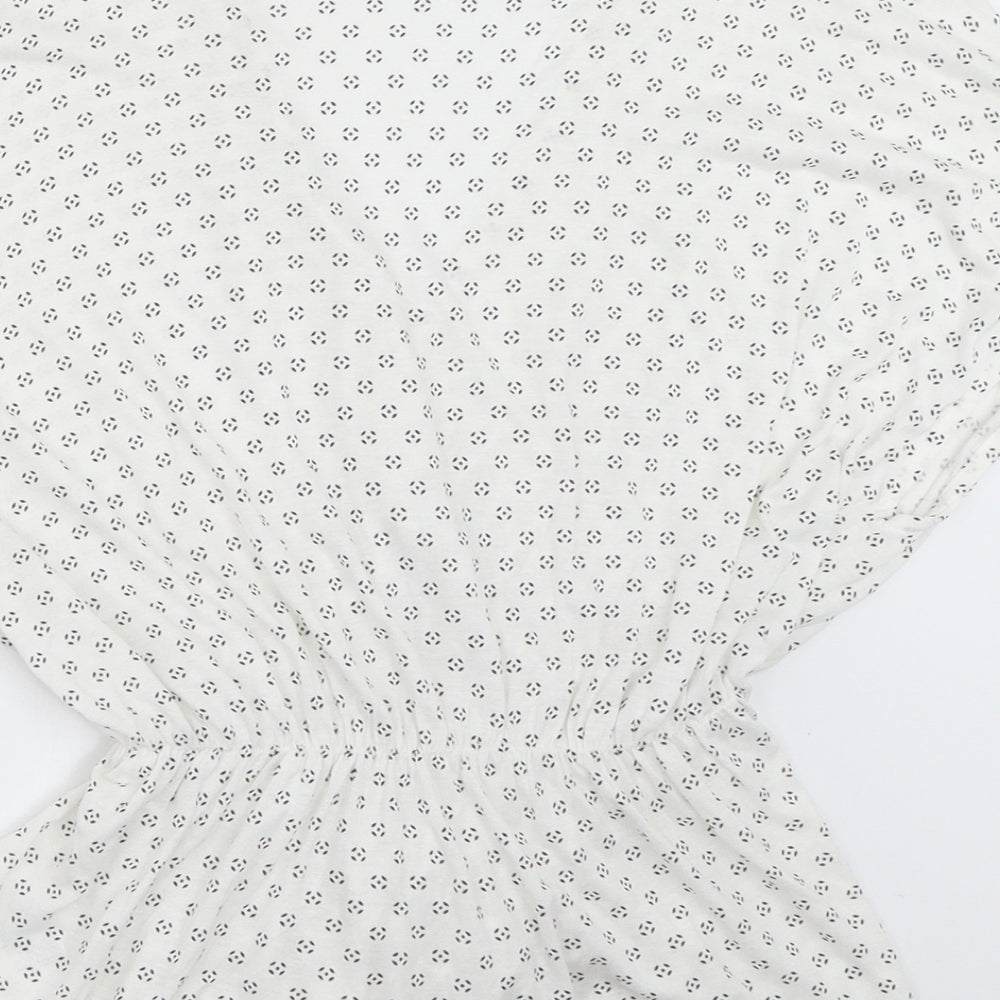 Womens UK Size S H&M White Basic Blouse