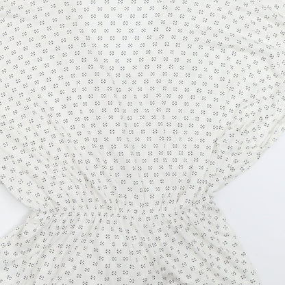 Womens UK Size S H&M White Basic Blouse