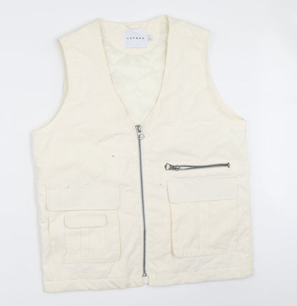 Mens UK Size S Topman Ivory Jacket