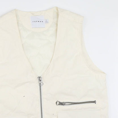 Mens UK Size S Topman Ivory Jacket