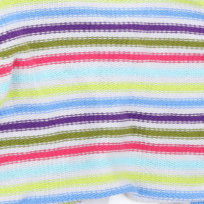 Gap Girls Grey Striped  Cardigan Jumper Size 6-9 Months