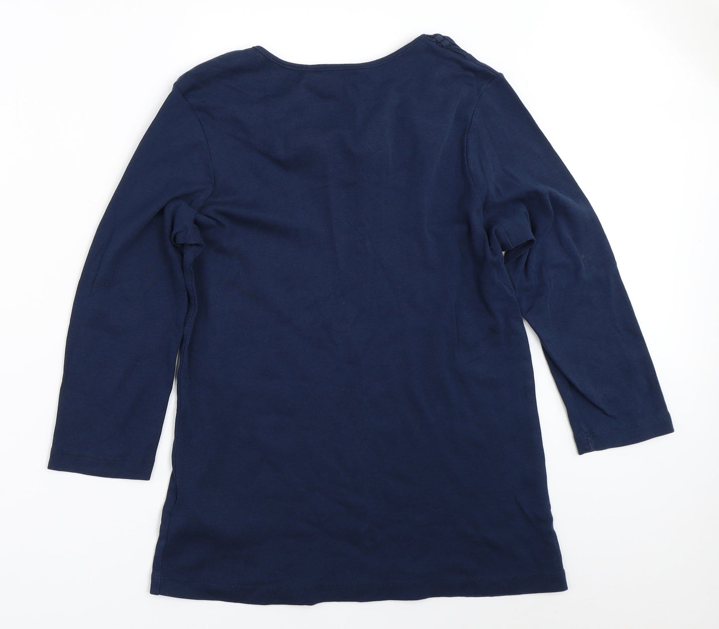 Womens UK Size 14 Julipa Blue Basic T-Shirt