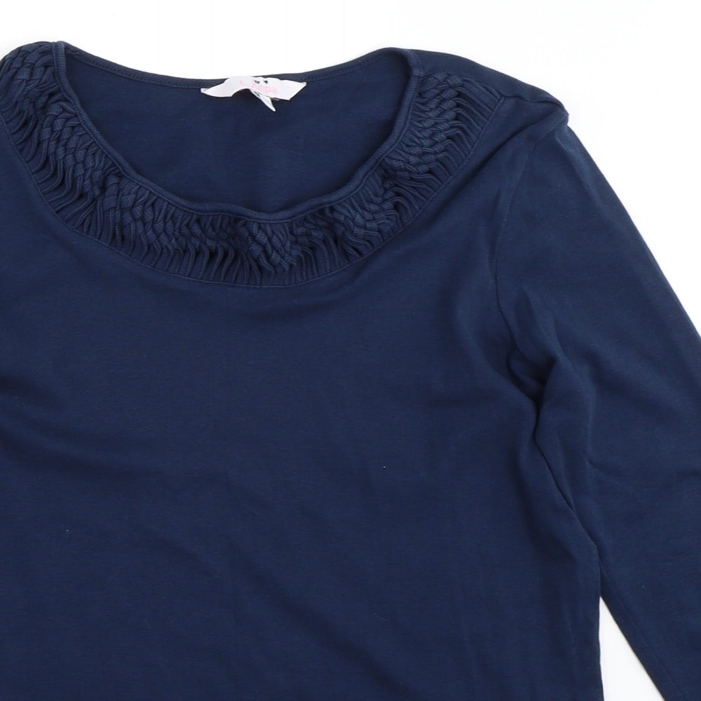Womens UK Size 14 Julipa Blue Basic T-Shirt